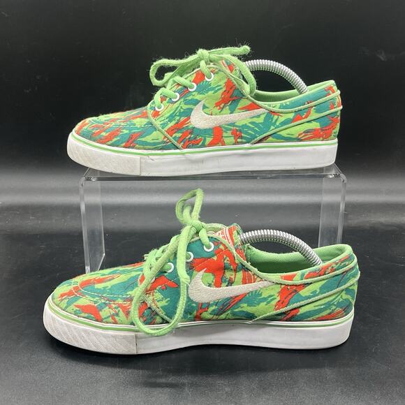 Nike Stefan Janoski Skate Shoes size 4.5Y Womens 6 Green Camo 657946-316 sneaker - Picture 2 of 7